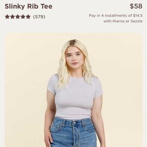 NUUDS slinky rib tee